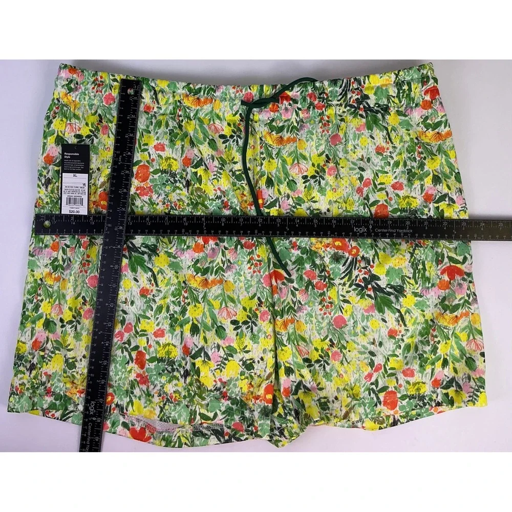 Original Use XL Floral Print Drawstring Shorts Women's Lightweight Summer Casual
